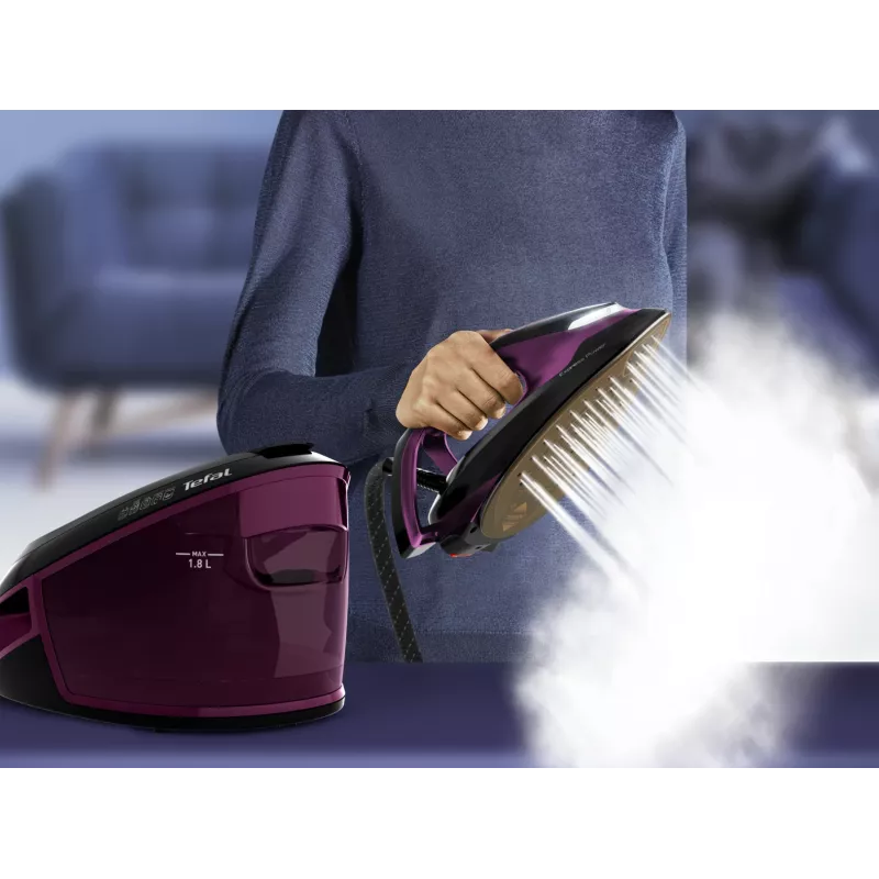 Tefal Express Vision SV8152 2800 W 1.8 L Durilium AirGlide Autoclean padas Violetinė, Juoda
