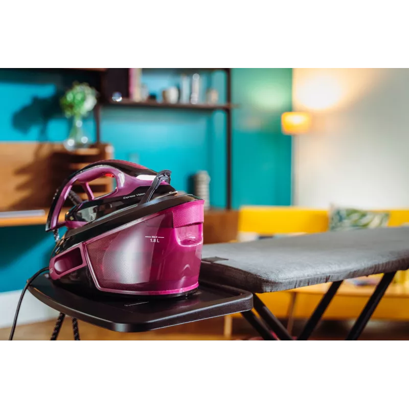 Tefal Express Vision SV8152 2800 W 1.8 L Durilium AirGlide Autoclean padas Violetinė, Juoda