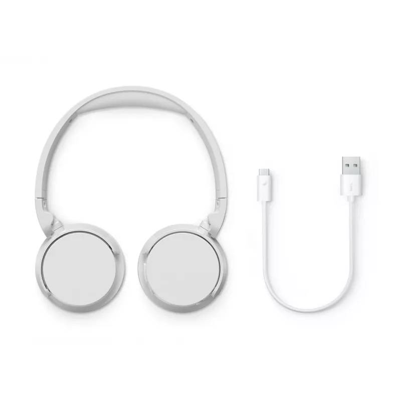 Philips 4000 serijos TAH4209WT/00 belaidės ausinės ant galvos, skambučiams ir muzikai, baltos