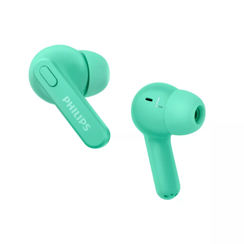 Philips TAT2206GR/00 belaidės ausinės True Wireless Stereo (TWS) į ausį, žalsvai mėlynos spalvos
