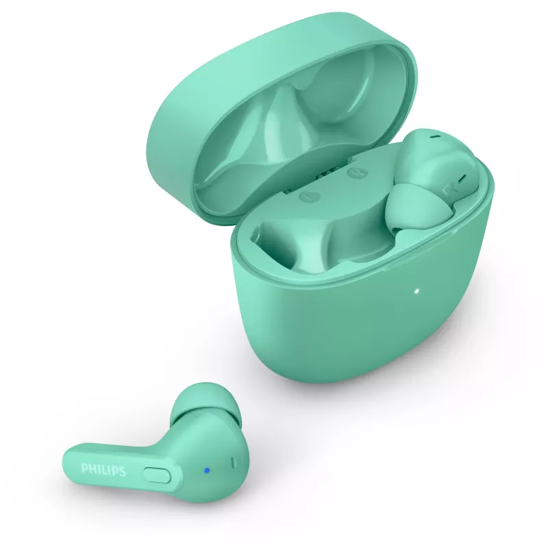 Philips TAT2206GR/00 belaidės ausinės True Wireless Stereo (TWS) į ausį, žalsvai mėlynos spalvos