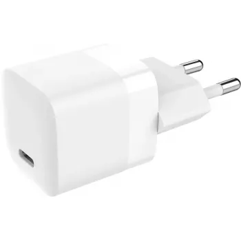 Vision USB-C 30W įkroviklis su EU kištuku, baltas