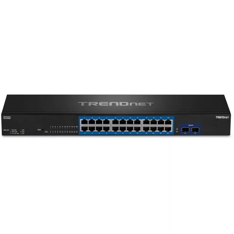 Switch Trendnet TEG-30262 v1.0R Gigabit Ethernet 24 prievadai 1U juodas