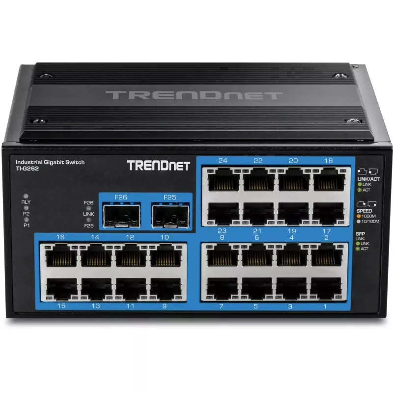 Pramoninis valdomas tinklo jungiklis Trendnet TI-G262 24 prievadai 52 Gbit/s