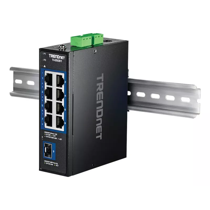 TRENDnet TI-G5091 Pramoninis nevaldomas 9 prievadų 2.5G eterneto jungiklis su 10G SFP+ prievadu