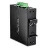 Nevaldomas Gigabit Ethernet jungiklis TRENDnet TI-G51SC, 4x RJ-45 10/100/1000, 10 Gbit/s pralaidumas, 2000 MAC, 9–60 V, montuojamas ant sienos