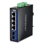 Nevaldomas Gigabit Ethernet jungiklis TRENDnet TI-G51SC, 4x RJ-45 10/100/1000, 10 Gbit/s pralaidumas, 2000 MAC, 9–60 V, montuojamas ant sienos