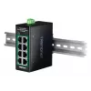 Nevaldomas Fast Ethernet PoE+ jungiklis TRENDnet TI-PELC80 — 8x 10/100 Mbps RJ-45, IEEE 802.3af/at, 48–56 V DC, montuojamas ant sienos