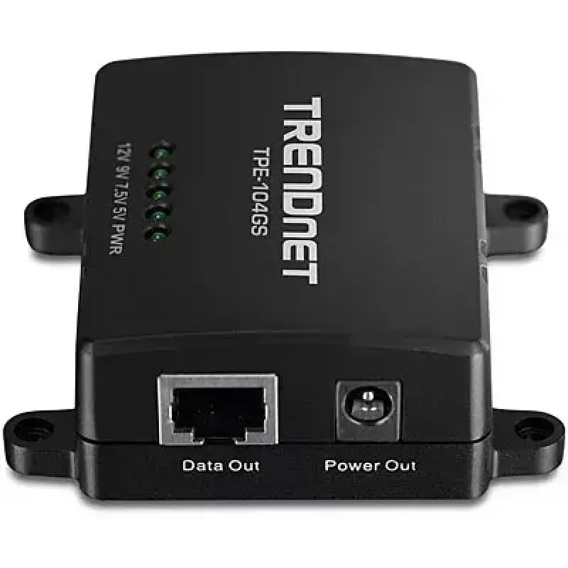 Tinklo skirstytuvas Trendnet TPE-104GS juodas „Power over Ethernet“ PoE