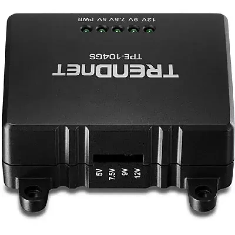 Tinklo skirstytuvas Trendnet TPE-104GS juodas „Power over Ethernet“ PoE
