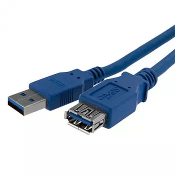 StarTech.com 1 m mėlynas SuperSpeed USB 3.0 ilginimo kabelis A-A (vyriškas/moteriškas)