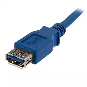 StarTech.com 1 m mėlynas SuperSpeed USB 3.0 ilginimo kabelis A-A (vyriškas/moteriškas)
