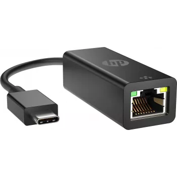 HP USB-C į RJ45 adapteris, USB Type-C, RJ-45, Juodas, Verslui, Windows 10, Windows 7, Windows 8, Windows 8.1