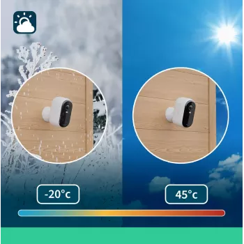 IP stebėjimo kamera Arlo Essential 2K 2560 x 1440 belaidė vidaus ir lauko