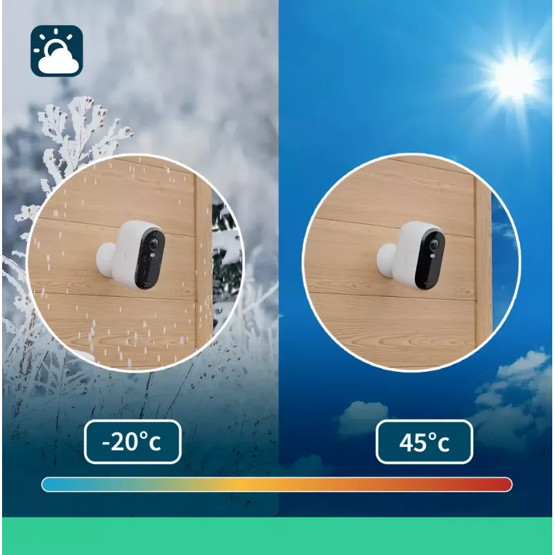 IP stebėjimo kamera Arlo Essential 2K 2560 x 1440 belaidė vidaus ir lauko