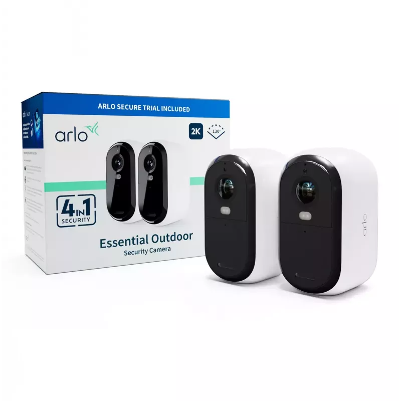 IP stebėjimo kamera Arlo Essential 2K 2560 x 1440 belaidė vidaus ir lauko