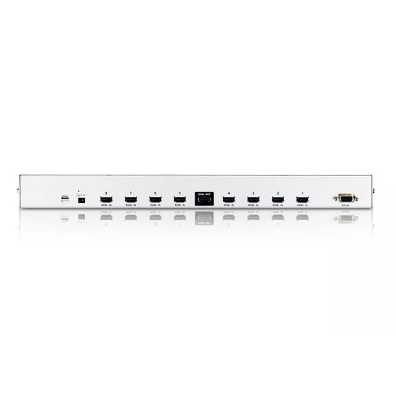 ATEN 8 prievadų HDMI garso/vaizdo jungiklis su IR nuotolinio valdymo pulteliu