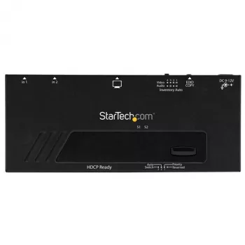 StarTech.com 2 prievadų HDMI jungiklis su automatiniu ir prioritetiniu perjungimu - 1080p