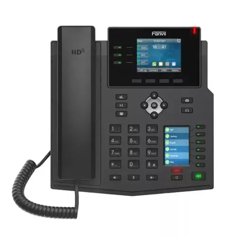 IP telefonas Fanvil X4U juodas 12 linijų LCD Wi-Fi
