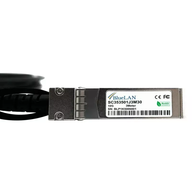 InfiniBand / šviesolaidinis kabelis BlueOptics XDACBL3MA-BL 3 m SFP+ Kištukas/Kištukas