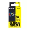 Juostelė etiketėms Casio XR-18YW1 juoda ant geltonos