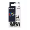 Juosta etikečių spausdinimui Casio XR-24WE1 Juoda ant baltos
