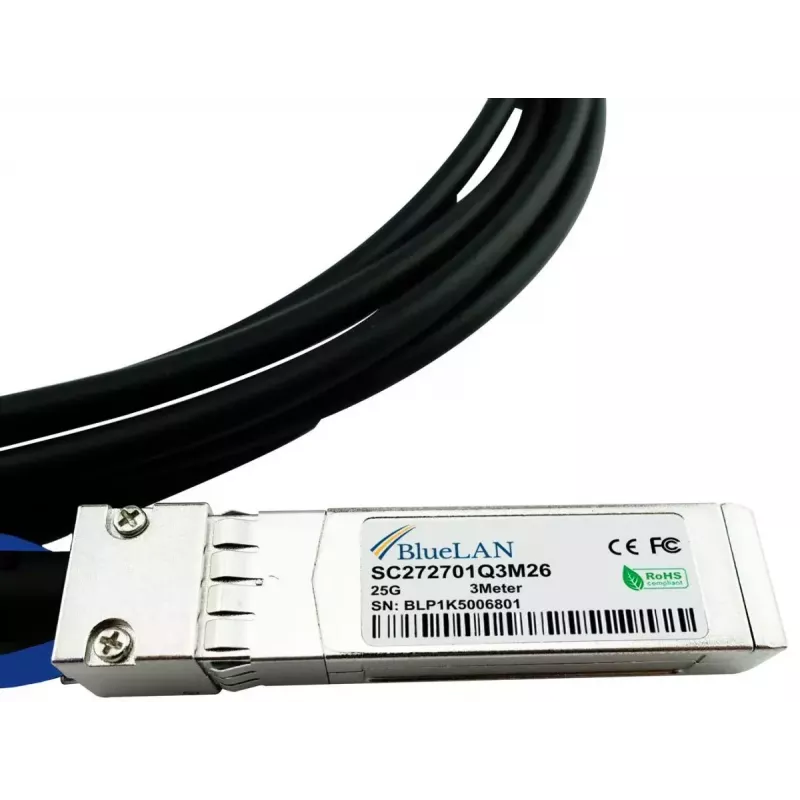BlueOptics XXVDACBL2M-BL InfiniBand / šviesolaidinis kabelis 2 m SFP28 juodas