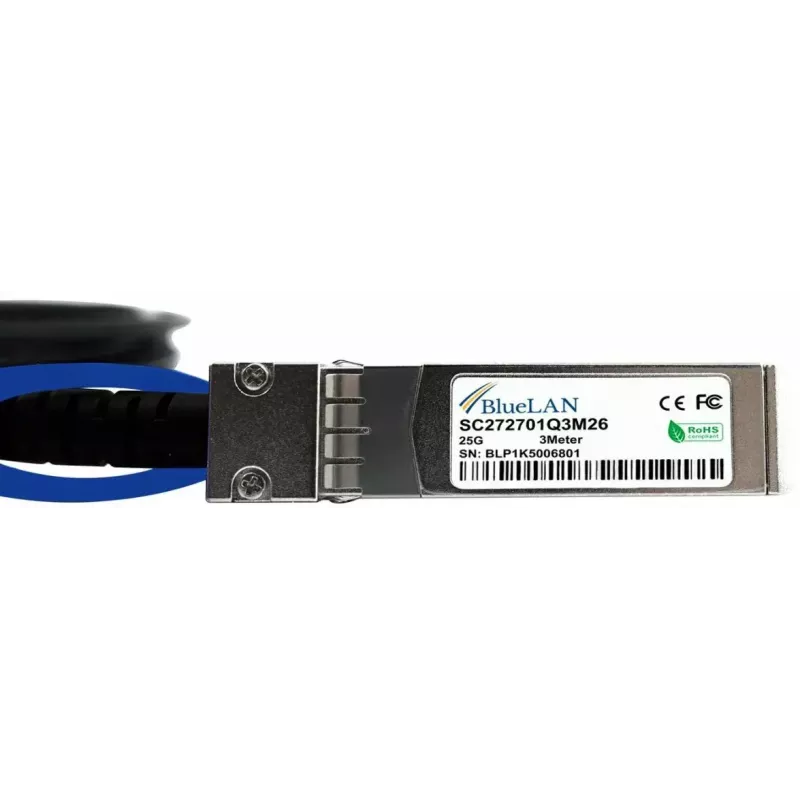 BlueOptics XXVDACBL2M-BL InfiniBand / šviesolaidinis kabelis 2 m SFP28 juodas