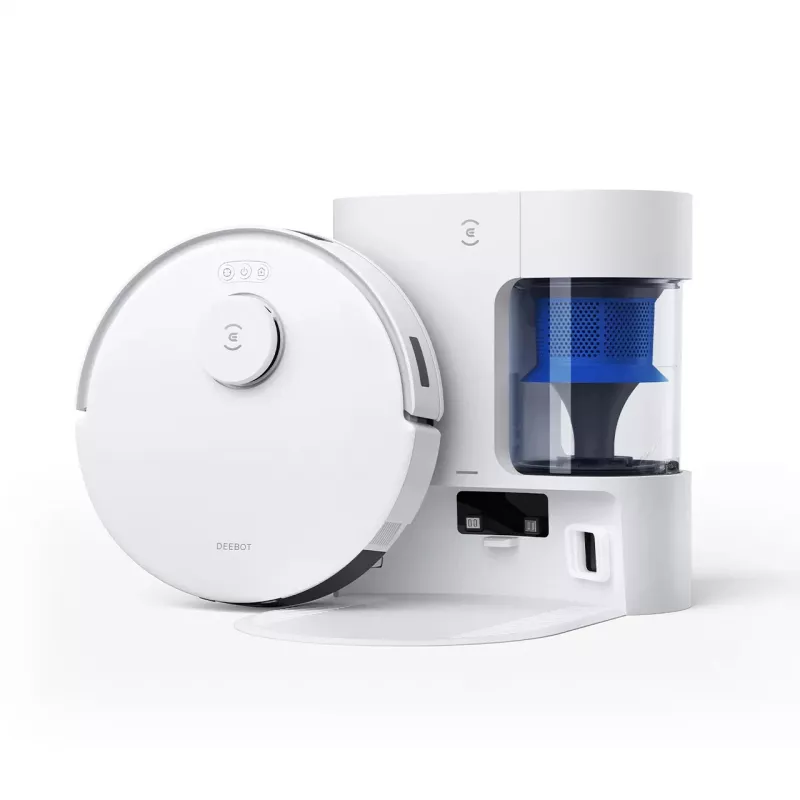Robotinis dulkių siurblys Ecovacs Deebot N20e PLUS baltas – 2 viename: siurbimas ir šluostymas
