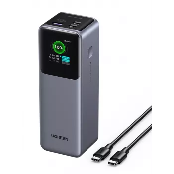 Ugreen 25000 mAh 200 W greito įkrovimo Powerbank pilka