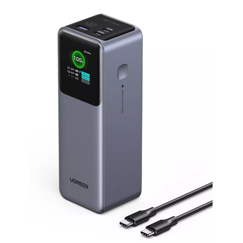 Ugreen 25000 mAh 200 W greito įkrovimo Powerbank pilka