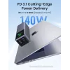 Ugreen 25000 mAh 200 W greito įkrovimo Powerbank pilka