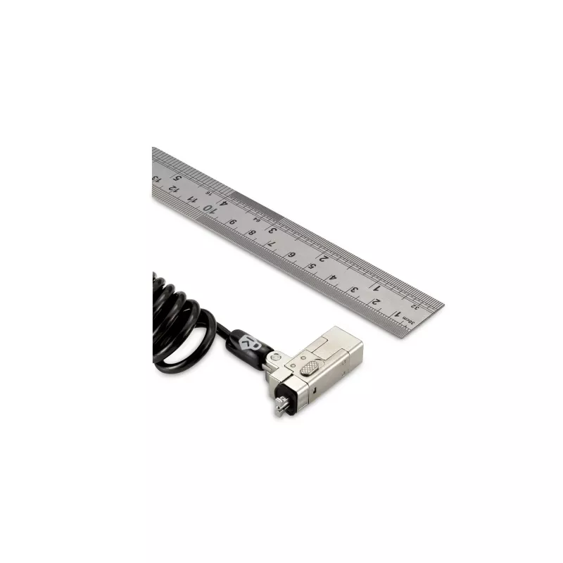 Kensington Slim NanoSaver 2.0 nešiojama spyna su raktu sidabrinė juoda 1.8m