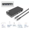 ACT USB-C 4K MST dokų stotelė 2 HDMI monitoriams, Ethernet, USB-C, 3x USB-A, PD įkrovimo perdavimas ir 1 m atjungiamas kabelis