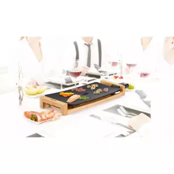 Stalinė kaitlentė Princess 103026 Table Chef Pure Black, aliuminis/bambukas, juoda, 220 W