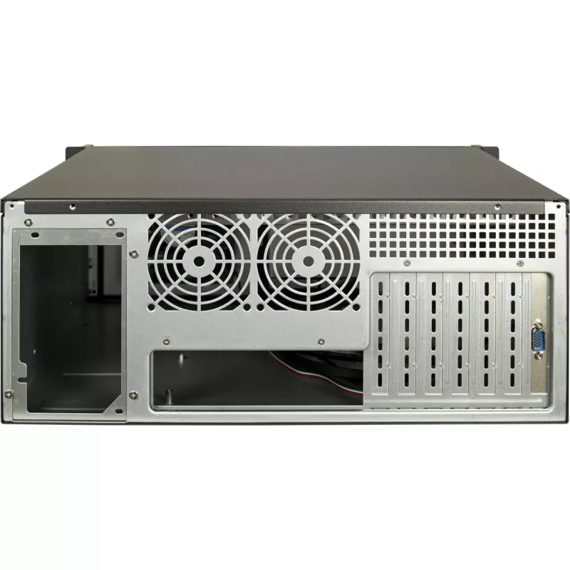 Serverio korpusas Inter-Tech 4U-4460 TFT Juodas 1x 120mm ventiliatorius 5.25 colio HDD