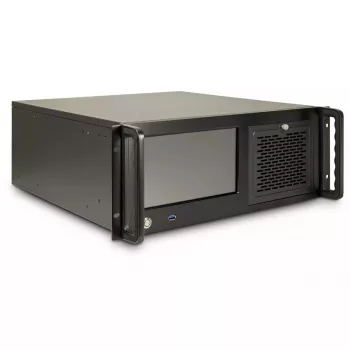 Serverio korpusas Inter-Tech 4U-4460 TFT Juodas 1x 120mm ventiliatorius 5.25 colio HDD
