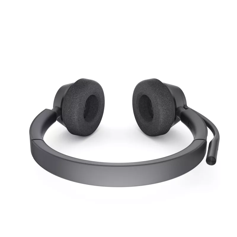 DELL Pro Stereo Headset WH3022, laidinis ausinių ir mikrofono rinkinys, skirtas biurui/skambučių centrui, 96 g, juoda