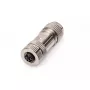 Digitus CAT 6A M12 X-coded IP67 kištukinis jungtis, sidabrinė
