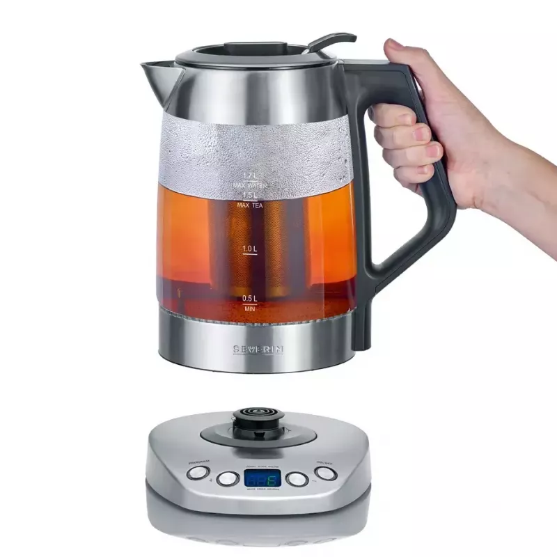 Severin elektrinis virdulys 1,7 L 3000 W juodas nerūdijantis plienas
