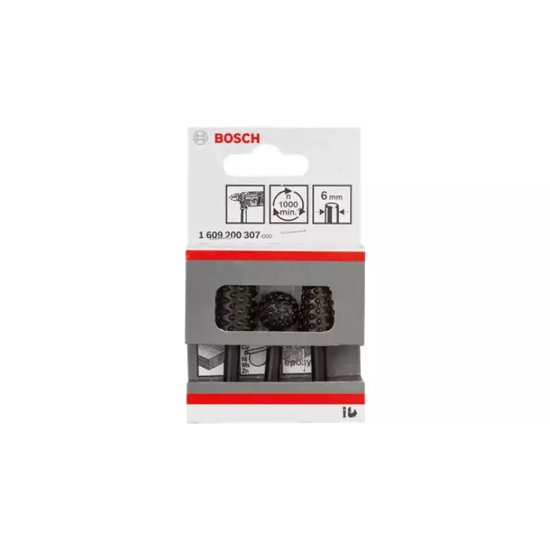 Frezeriniai antgaliai Bosch Freehand 3 vnt., darbinis ilgis 6,5 cm, kotas 6 mm