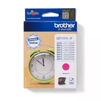 Brother LC125XLM rašalo kasetė 1 vnt. Originali itin didelės talpos rausvai raudona