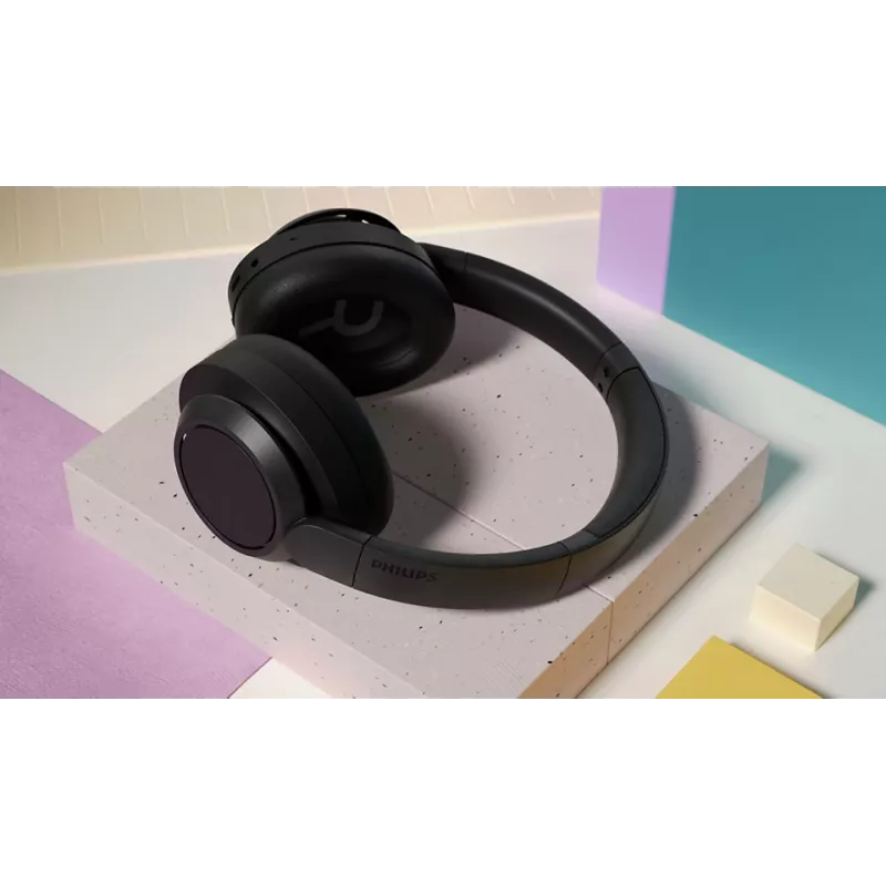 Philips 6000 serijos TAH6509BK/00 belaidės ausinės su triukšmo slopinimu, juodos