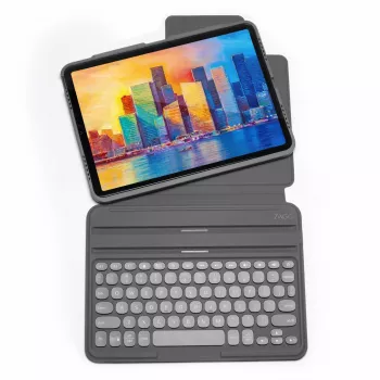 ZAGG Pro Keys klaviatūra, skirta Apple iPad Pro 11 (M4/M5), charcoal, UK išdėstymas