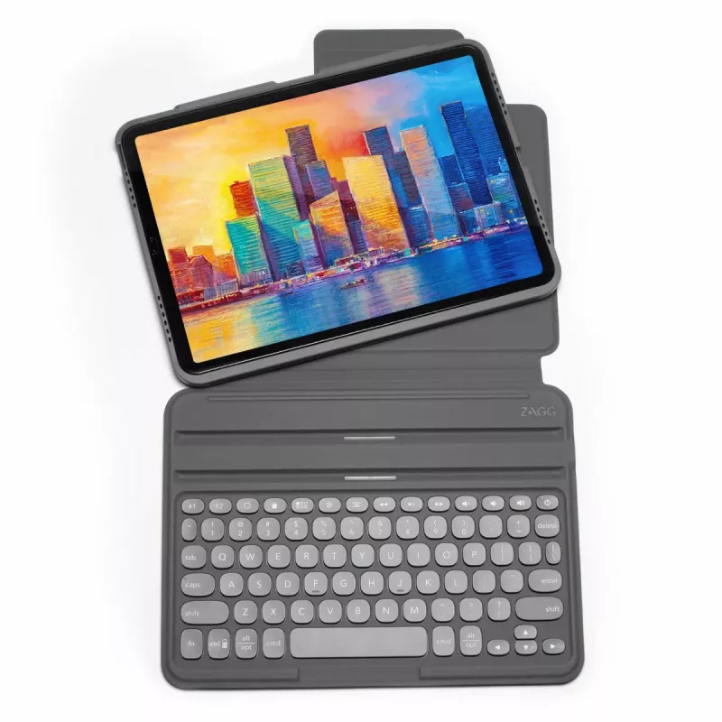 ZAGG Pro Keys klaviatūra, skirta Apple iPad Pro 11 (M4/M5), charcoal, UK išdėstymas
