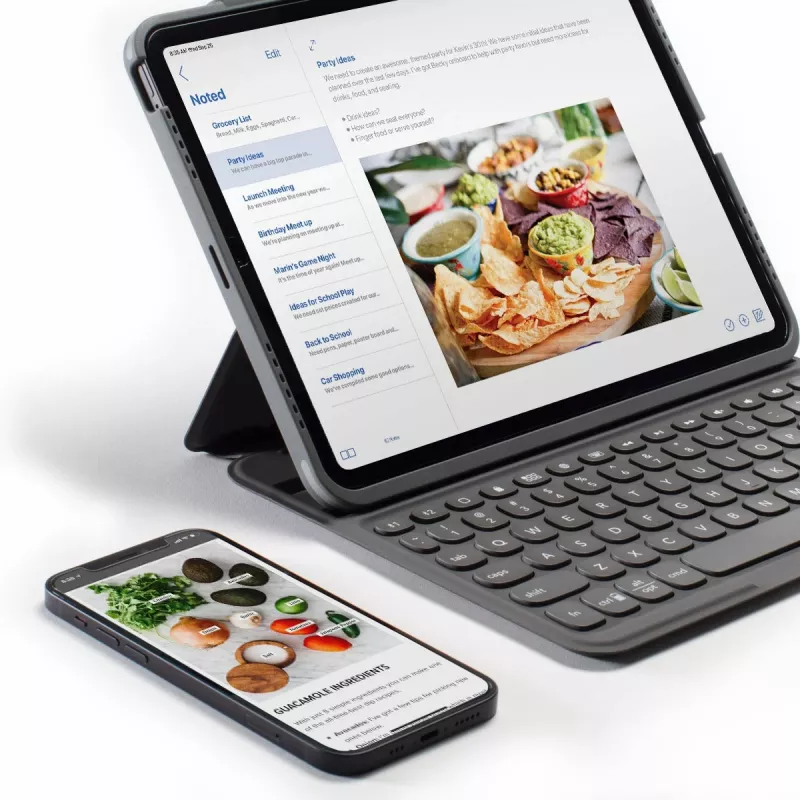 ZAGG Pro Keys klaviatūra, skirta Apple iPad Pro 11 (M4/M5), charcoal, UK išdėstymas