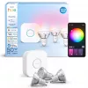 “Philips Hue White and colour ambience Essential” pradinis rinkinys: 3 GU10 protingos lemputės (345 lm)