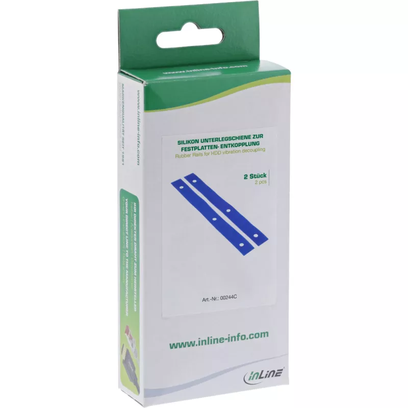 InLine guminės juostelės vibracijų slopinimui HDD 2 vnt. InLine 00244C