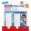Universalūs kabliukai Tesa Powerstrips Hooks Large TREND (2 vnt., balti)