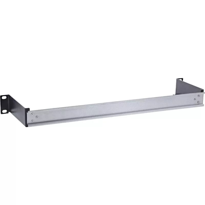 DIN bėgelio plokštė InLine 19106C 1U horizontali/vertikali plieninė juodai pilka